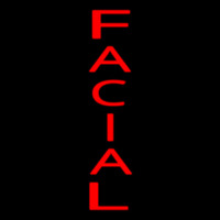 Vertical Red Facial Leuchtreklame