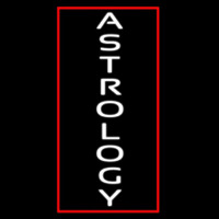 Vertical White Astrology Leuchtreklame