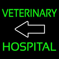 Veterinary Hospital With Arrow 1 Leuchtreklame