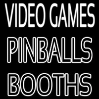 Video Game Pinballs Booths Leuchtreklame