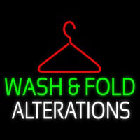 Wash And Fold Alterations Leuchtreklame