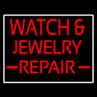 Watch And Jewelry Repair Red Leuchtreklame