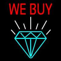 We Buy Diamond Leuchtreklame