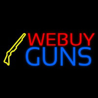 We Buy Guns Leuchtreklame