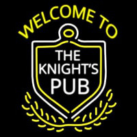 Welcome To The Knights Pub Leuchtreklame