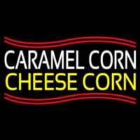 White Caramel Corn Yellow Cheese Corn Leuchtreklame