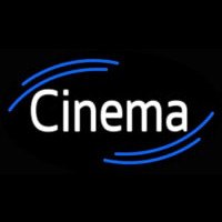 White Cinema Leuchtreklame