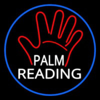 White Palm Reading Border Leuchtreklame