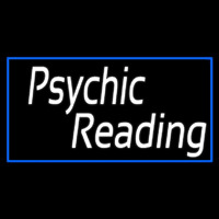 White Psychic Reading With Border Leuchtreklame