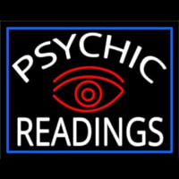White Psychic Readings And Red Eye Leuchtreklame