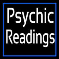 White Psychic Readings With Border Leuchtreklame