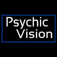 White Psychic Vision Leuchtreklame