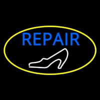 White Sandal Blue Repair Leuchtreklame