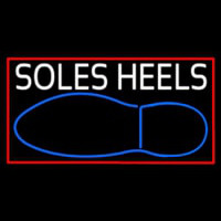 White Soles Heels Leuchtreklame