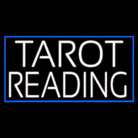 White Tarot Reading Leuchtreklame