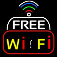 Wifi Free Block With Phone Number Leuchtreklame