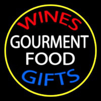 Wines Food Blue Gifts Leuchtreklame