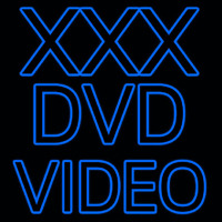 X   Dvd Video Leuchtreklame