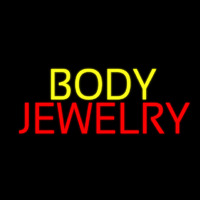 Yellow And Red Body Jewelry Leuchtreklame