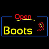 Yellow Boots Open With Border Leuchtreklame