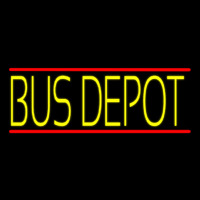 Yellow Bus Depot Leuchtreklame