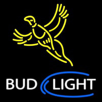 Yellow Busch Light Pheasant Beer Sign Leuchtreklame