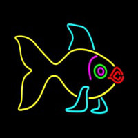 Yellow Fish 1 Leuchtreklame