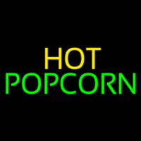 Yellow Hot Green Popcorn Leuchtreklame