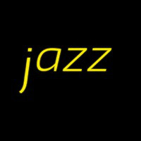 Yellow Jazz Cursive Leuchtreklame