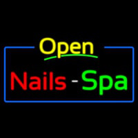 Yellow Nails Spa Open Leuchtreklame