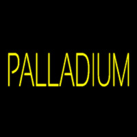Yellow Palladium Leuchtreklame