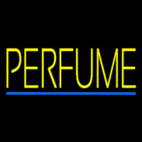 Yellow Perfume Blue Line Leuchtreklame