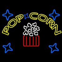 Yellow Popcorn Logo Leuchtreklame