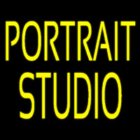 Yellow Portrait Studio Leuchtreklame