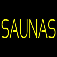 Yellow Saunas Leuchtreklame