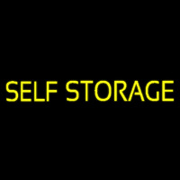 Yellow Self Storage Block Leuchtreklame