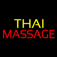 Yellow Thai Red Massage Leuchtreklame