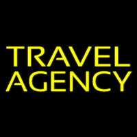 Yellow Travel Agency Leuchtreklame