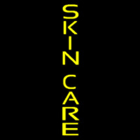 Yellow Vertical Skin Care Leuchtreklame