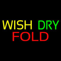 Yellow Wash Dry Fold Leuchtreklame