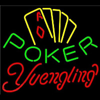 Yuengling Poker Yellow Leuchtreklame