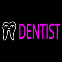 Pink Dentist Logo Leuchtreklame