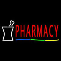Red Pharmacy Logo Leuchtreklame