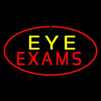 Eye E ams Oval Red Leuchtreklame