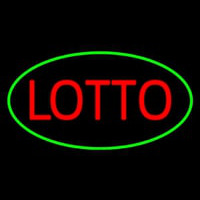 Lotto Oval Green Leuchtreklame