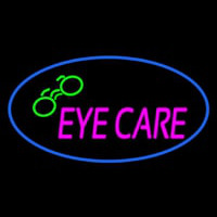 Oval Eye Care Logo Leuchtreklame