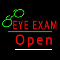 Eye E ams Open Yellow Line Leuchtreklame