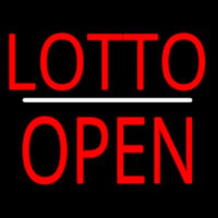 Lotto Block Open White Line Leuchtreklame