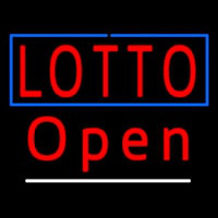Red Lotto Open Leuchtreklame