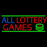 All Lottery Games Leuchtreklame